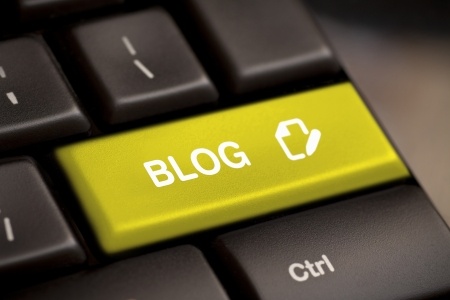 the yellow blog enter button key