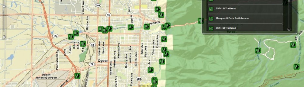 Interactive Ogden map