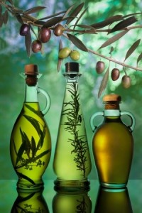 different varieties of olive oil