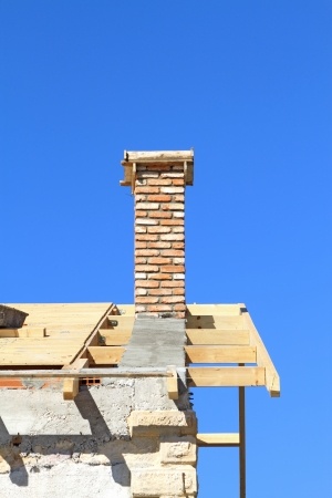 Roof under construction Carpentry work