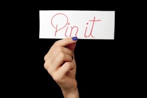 Woman holding PinIT