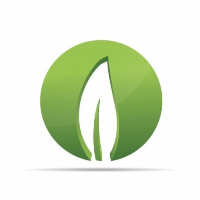 3D nature tree green leaf zen circle