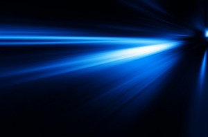 blue light background.