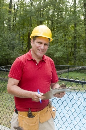 smiling handsome contractor