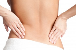 Touching the back