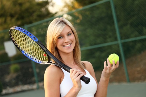 pretty tennis player