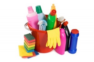 Assortment of means for cleaning isolated
