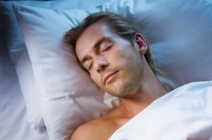 man sleeping