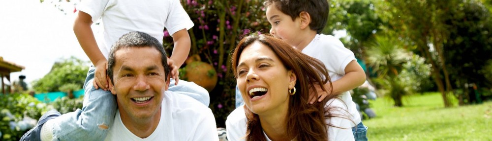 family smiling