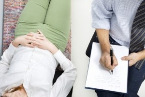 psychiatrist with patient