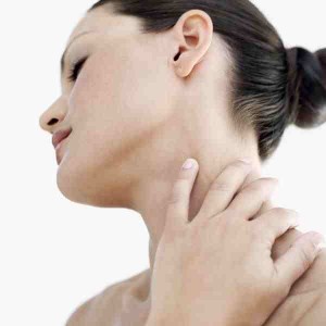 woman stretching neck