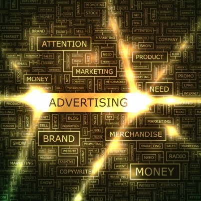 ADVERTISING Word collage