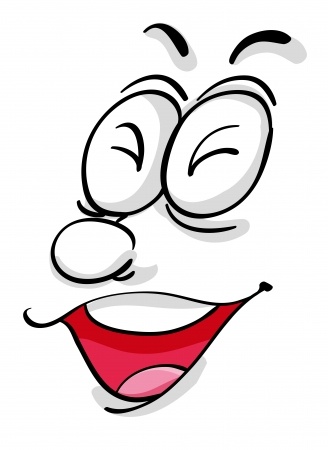 Illustration of a comical facial expression