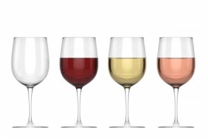 Glasses of Wine - Set - Isolated