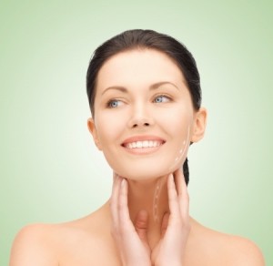 picture of beautiful woman ready for cosmetic surgery