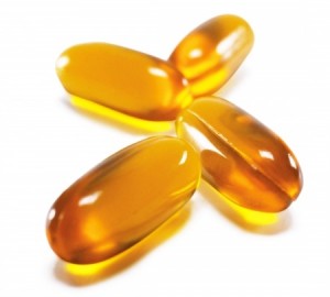 supplement pills isolated on white background