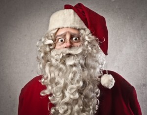 Astonished Santa Claus