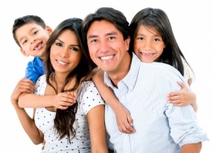 Happy family portrait