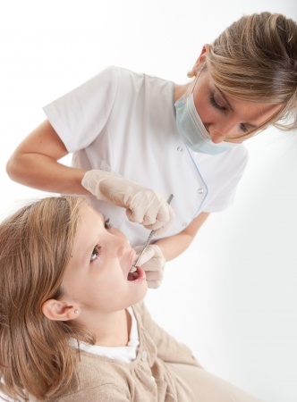 young female dental patient