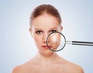 concept of cosmetic effects, treatment, skin care.