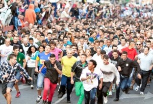 Spain in 2013 Fiesta called little Pamplona