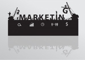 Vector construction site crane building marketing text