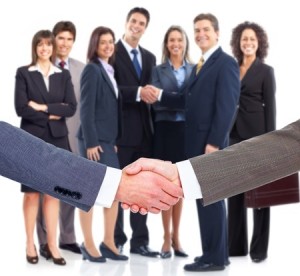 Business handshake