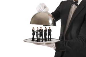 Concept of business service and First Class team