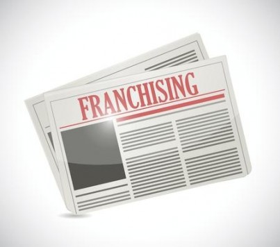 newspaper franchising illustration design over a white background