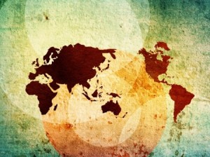 world map vintage artwork perfect background with space