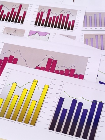 Multiple charts on top of each other