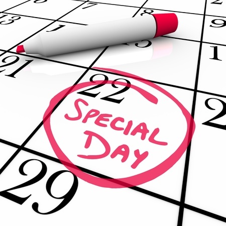 The words Special Day