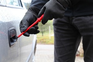 Car theft with a screwdriver