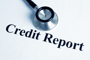 Stethoscope and Credit Report, concept of business