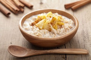 cereal with caramelized apple