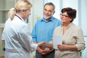 8987573 - senior couple visiting a doctor at the doctor's office