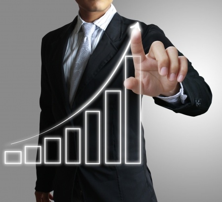 12526861 - hand showing graph