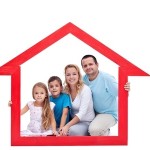 12477256 - family members in their home - real estate concept