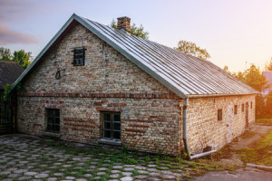 45839300 - old brick house in a village in eastern poland.
