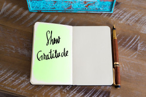 58914708 - text show gratitude handwritten on notebook