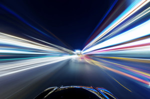 26339963 - car on the road with motion blur background