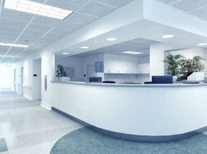 40140214 - a very clean hospital interior. 3d rendering