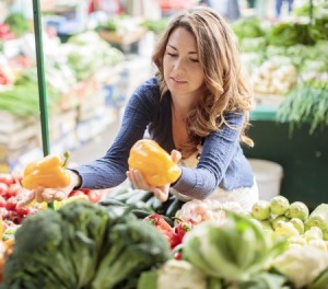 28637706 - young woman on the market