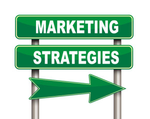51056783 - illustration of green arrow and road sign of marketing strategies