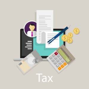 46569768 - pay tax taxes money icon income taxation currency calculating vector