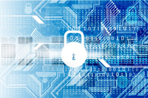 29744765 - cyber security concept, circuit board with closed padlock