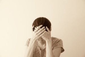 45842320 - crying depessed sad young woman, dramatic portrait
