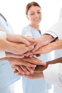 Medical Team Stacking Hands