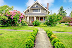 House exterior. Entrance column porch