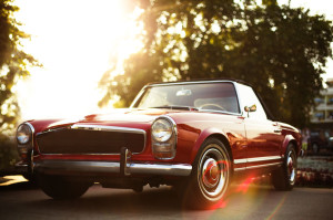 Retro car on the street